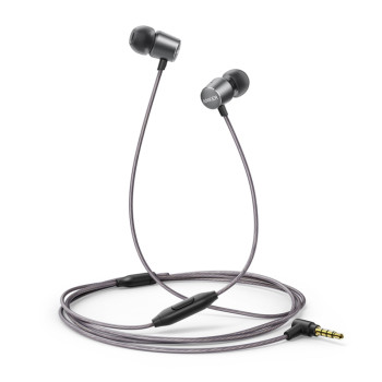 Anker A3801 SoundBuds Verve with built-in mic Stereo Wired Earphone - Black+Gray